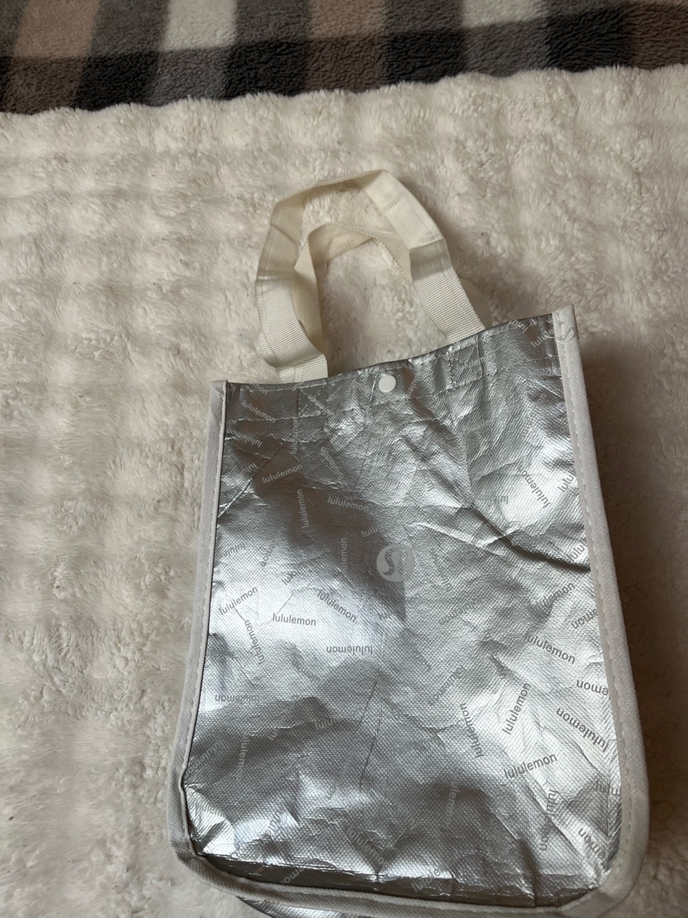 Small lululemon athletica Silver Insulated Tote Bag